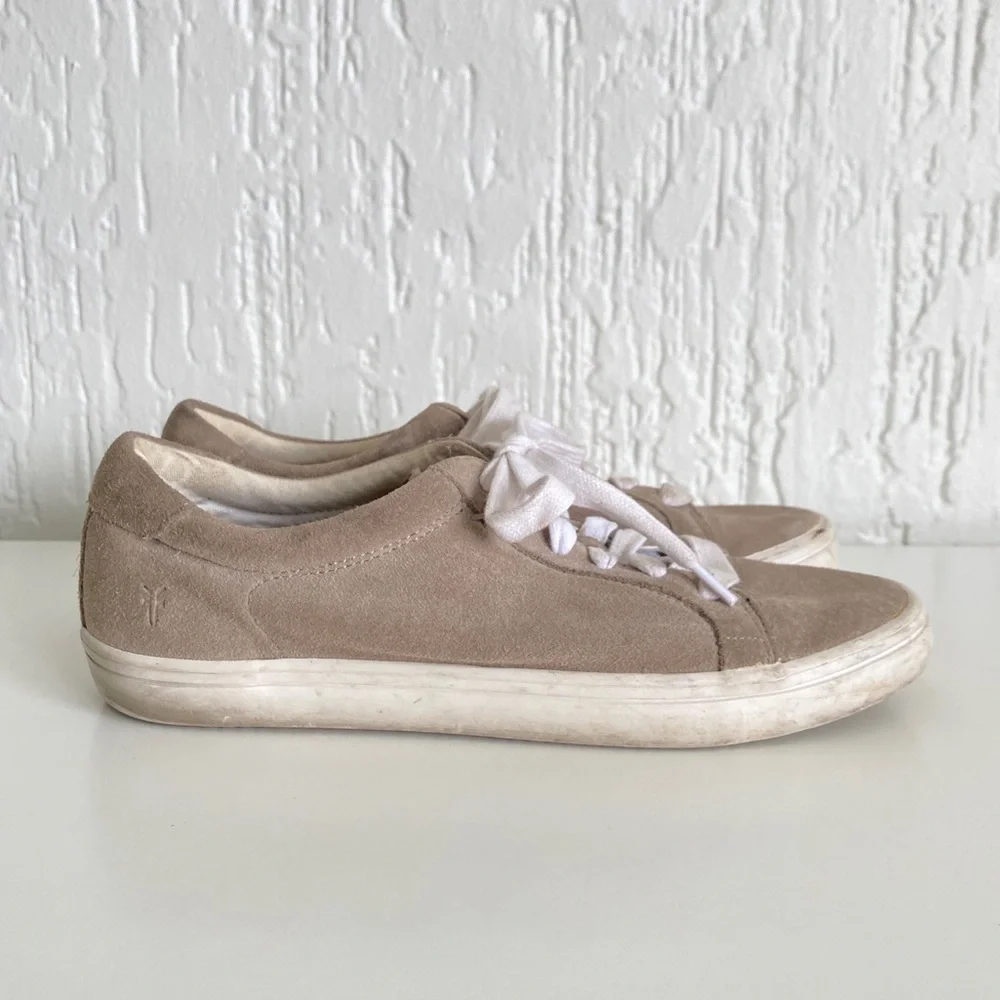 Frye Ash Tan Leather Suede Shoes Size 8.5